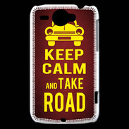 Coque HTC Wildfire G8 Keep Calm and Take o road 2 Rouge