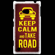 Coque Nokia Lumia 720 Keep Calm and Take o road 2 Rouge