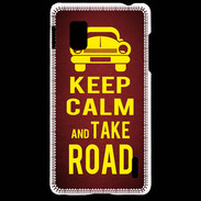 Coque LG Optimus G Keep Calm and Take o road 2 Rouge