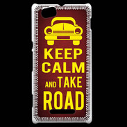 Coque Sony Xperia M Keep Calm and Take o road 2 Rouge