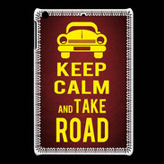 Coque iPadMini Keep Calm and Take o road 2 Rouge