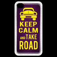 Coque iPhone 4 / iPhone 4S Keep Calm and Take o road 2 Violet