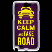 Coque Samsung Galaxy Note 2 Keep Calm and Take o road 2 Violet