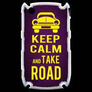 Coque Blackberry 8520 Keep Calm and Take o road 2 Violet