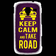 Coque Samsung Galaxy Ace 2 Keep Calm and Take o road 2 Violet