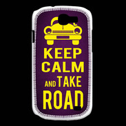 Coque Samsung Galaxy Express Keep Calm and Take o road 2 Violet