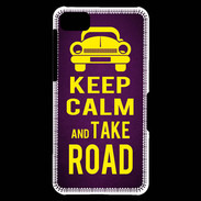 Coque Blackberry Z10 Keep Calm and Take o road 2 Violet