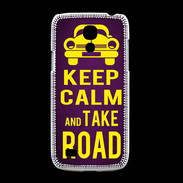 Coque Samsung Galaxy S4mini Keep Calm and Take o road 2 Violet