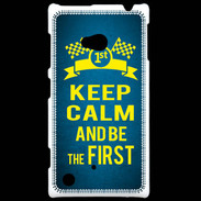 Coque Nokia Lumia 720 Keep Calm and Be the First Bleu