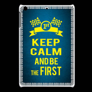 Coque iPadMini Keep Calm and Be the First Bleu