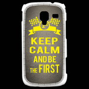 Coque Samsung Galaxy Ace 2 Keep Calm and Be the First Gris