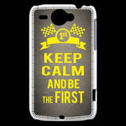 Coque HTC Wildfire G8 Keep Calm and Be the First Gris