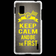Coque LG Optimus G Keep Calm and Be the First Gris