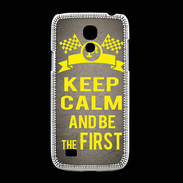 Coque Samsung Galaxy S4mini Keep Calm and Be the First Gris