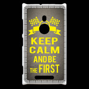 Coque Nokia Lumia 925 Keep Calm and Be the First Gris