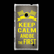 Coque Nokia Lumia 520 Keep Calm and Be the First Gris