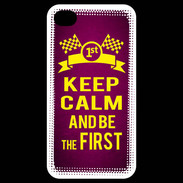 Coque iPhone 4 / iPhone 4S Keep Calm and Be the First Rose