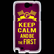 Coque Samsung Galaxy Note 2 Keep Calm and Be the First Rose