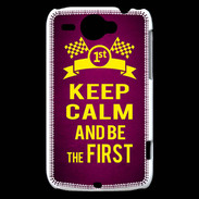 Coque HTC Wildfire G8 Keep Calm and Be the First Rose