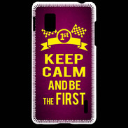 Coque LG Optimus G Keep Calm and Be the First Rose