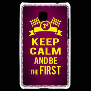 Coque LG Optimus L3 II Keep Calm and Be the First Rose