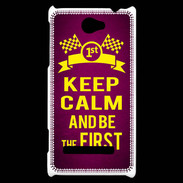 Coque HTC Windows Phone 8S Keep Calm and Be the First Rose