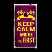 Coque Nokia Lumia 520 Keep Calm and Be the First Rose