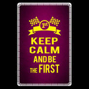 Etui carte bancaire Keep Calm and Be the First Rose