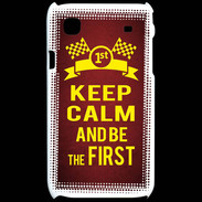 Coque Samsung Galaxy S Keep Calm and Be the First Rouge