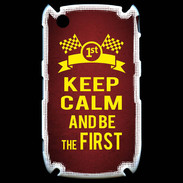Coque Blackberry 8520 Keep Calm and Be the First Rouge