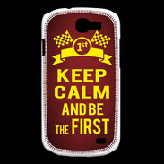 Coque Samsung Galaxy Express Keep Calm and Be the First Rouge