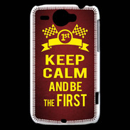 Coque HTC Wildfire G8 Keep Calm and Be the First Rouge