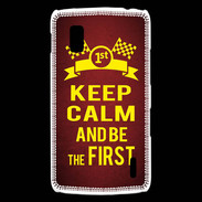 Coque LG Nexus 4 Keep Calm and Be the First Rouge