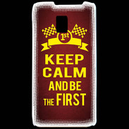 Coque LG P990 Keep Calm and Be the First Rouge