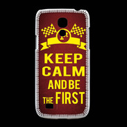 Coque Samsung Galaxy S4mini Keep Calm and Be the First Rouge