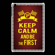 Coque iPadMini Keep Calm and Be the First Rouge
