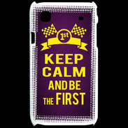 Coque Samsung Galaxy S Keep Calm and Be the First Violet