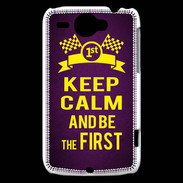 Coque HTC Wildfire G8 Keep Calm and Be the First Violet
