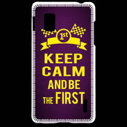 Coque LG Optimus G Keep Calm and Be the First Violet