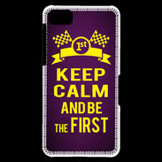 Coque Blackberry Z10 Keep Calm and Be the First Violet