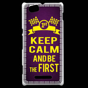 Coque Sony Xperia M Keep Calm and Be the First Violet
