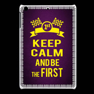 Coque iPadMini Keep Calm and Be the First Violet
