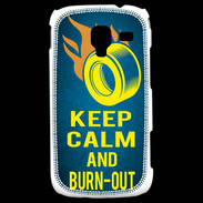 Coque Samsung Galaxy Ace 2 Keep Calm and Burn Out Bleu