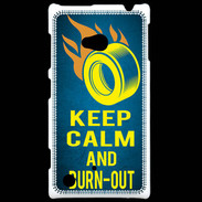 Coque Nokia Lumia 720 Keep Calm and Burn Out Bleu