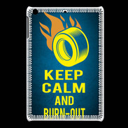 Coque iPadMini Keep Calm and Burn Out Bleu