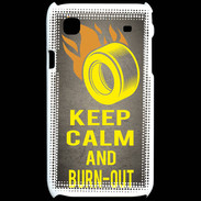 Coque Samsung Galaxy S Keep Calm and Burn Out Gris