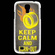 Coque Samsung Galaxy S4 Keep Calm and Burn Out Gris