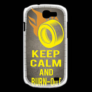 Coque Samsung Galaxy Express Keep Calm and Burn Out Gris