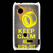 Coque Sony Xperia Typo Keep Calm and Burn Out Gris