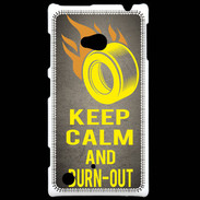 Coque Nokia Lumia 720 Keep Calm and Burn Out Gris